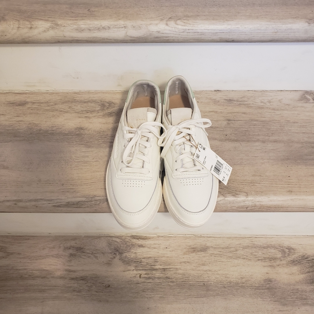 Reebok Women's White Leather Sneakers